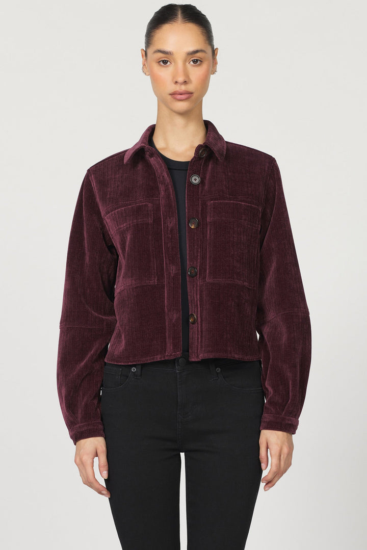 CROPPED GINA LONG SLEEVE JACKET  FIG