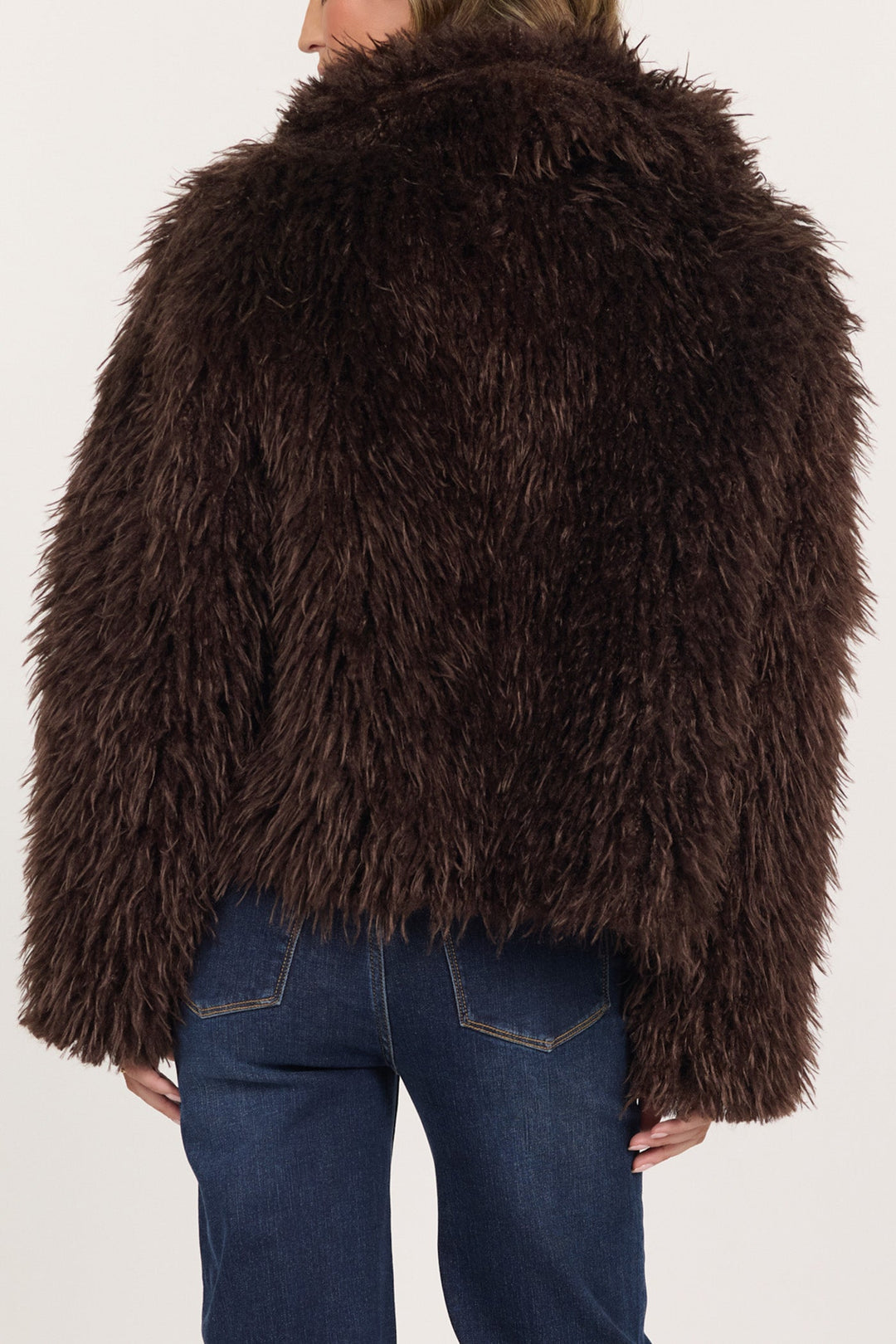BARDOT LONG SLEEVE JACKET SHAVED CHOCOLATE