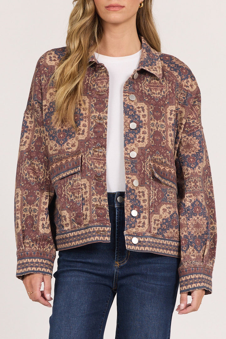 LEIGHTON LONG SLEEVE JACKET PERSIAN TAPESTRY