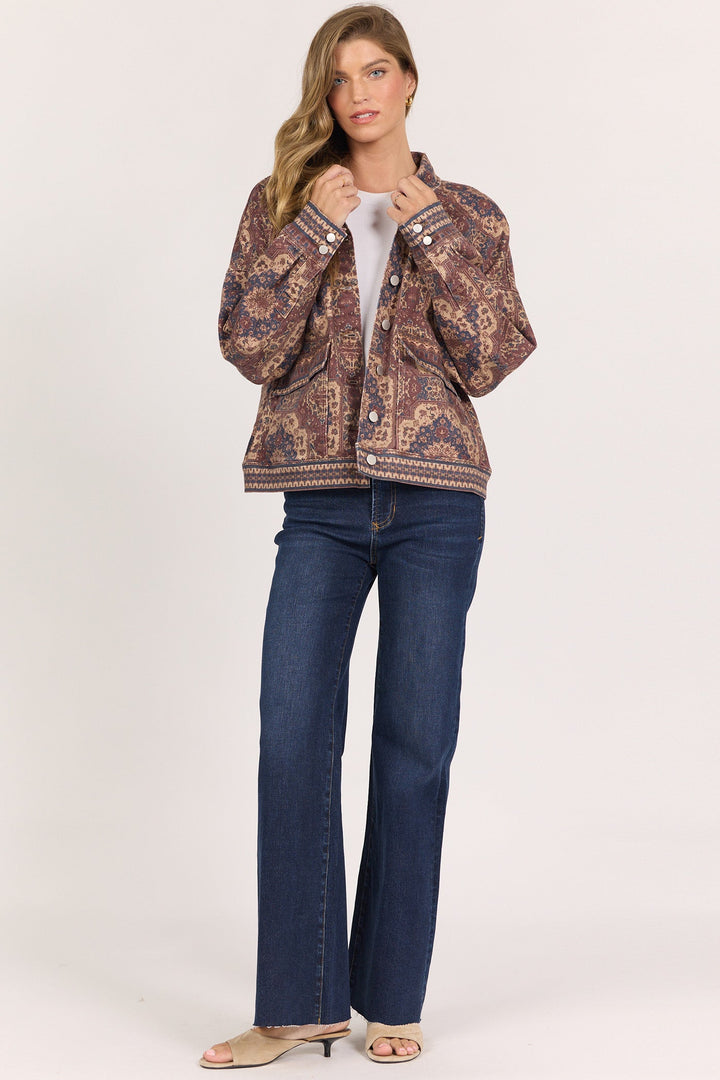 LEIGHTON LONG SLEEVE JACKET PERSIAN TAPESTRY