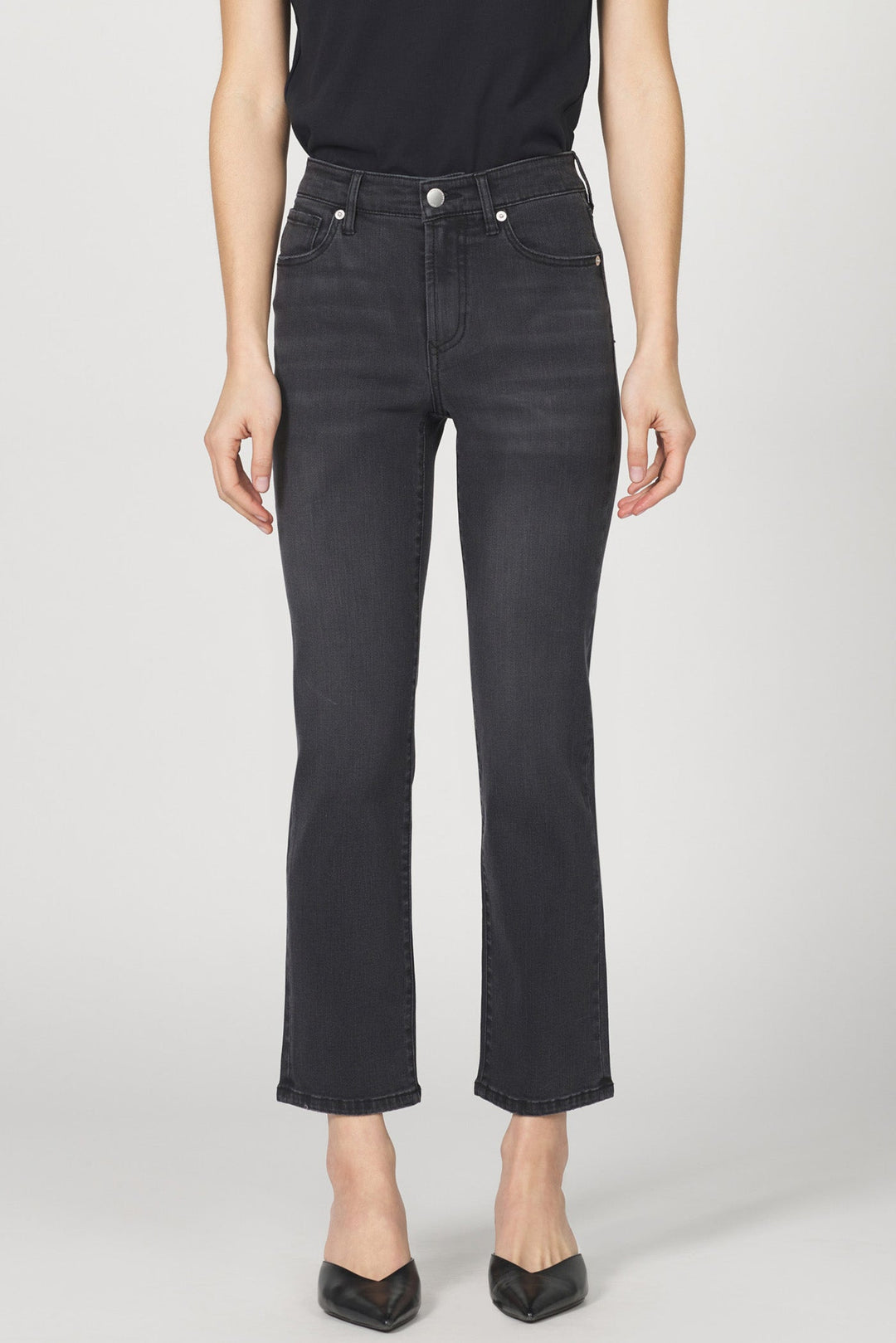 ANIKA MID RISE STRAIGHT LEG JEAN JET SET