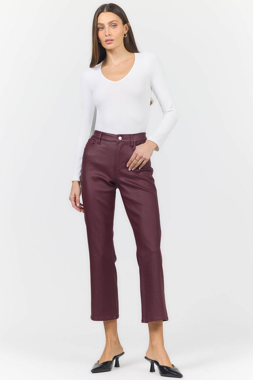 ANIKA MID RISE STRAIGHT LEG PANT FIG