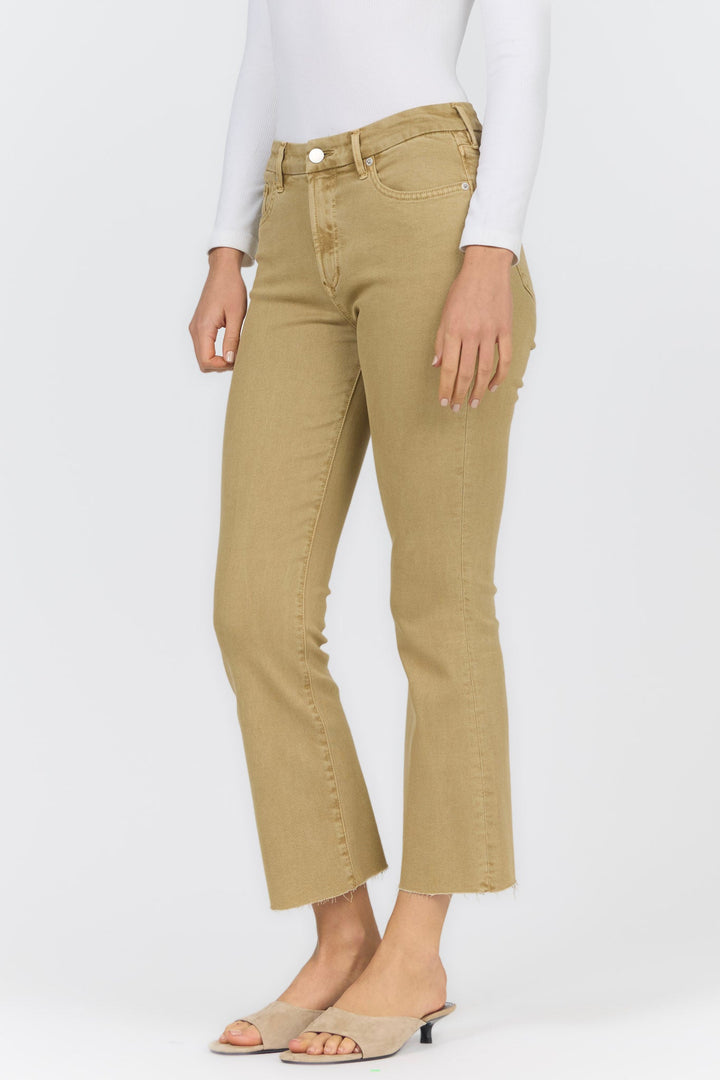 JEANNE FLARE JEAN KHAKI
