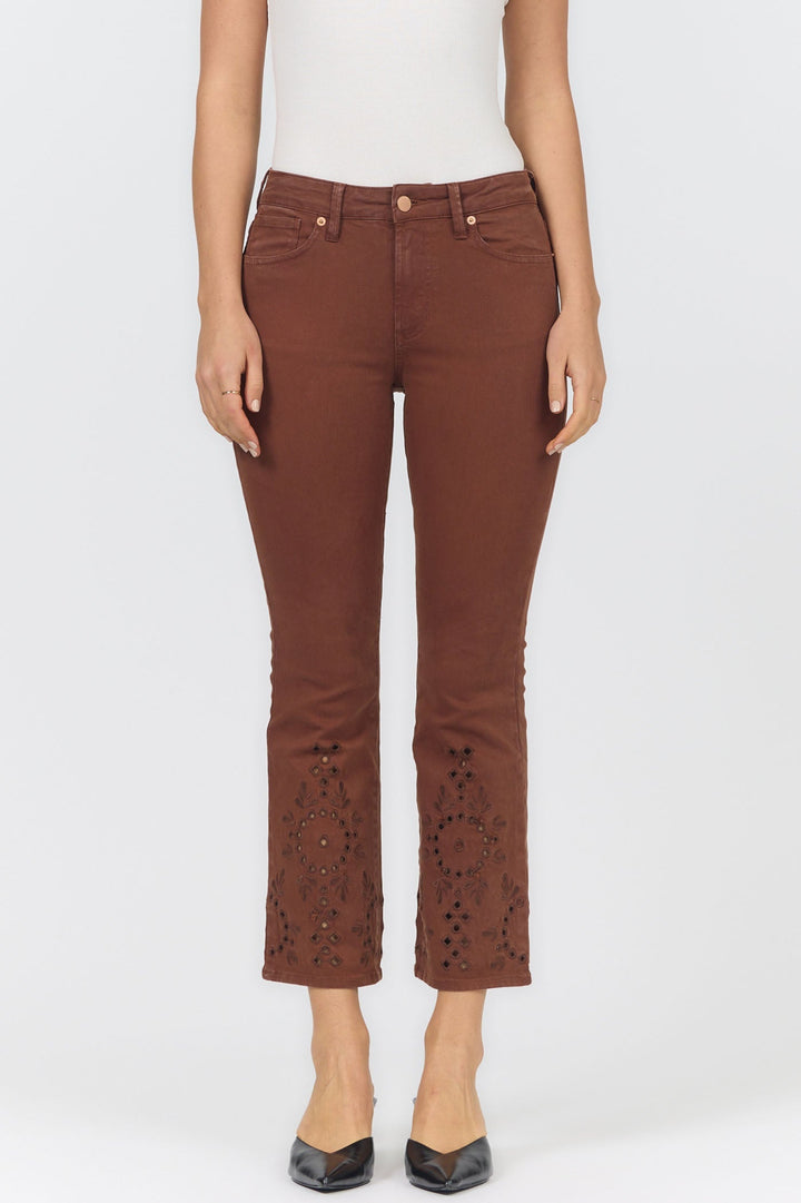 JEANNE FLARE JEAN CAPPUCCINO