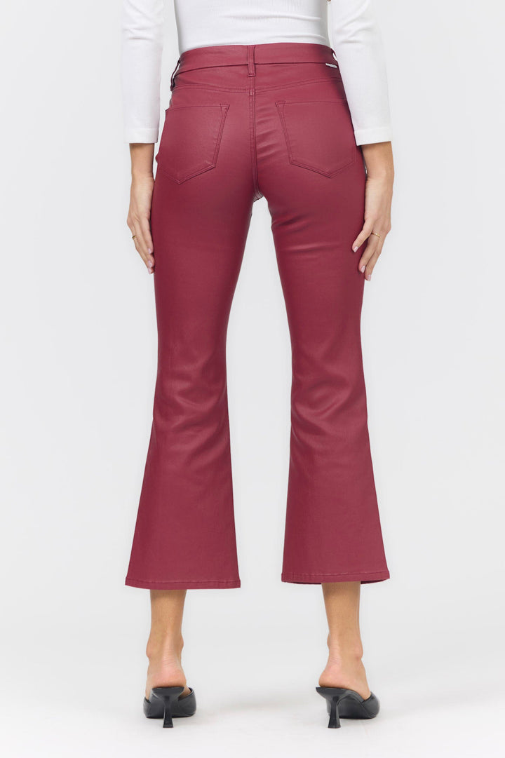 JEANNE FLARE PANT GARNET