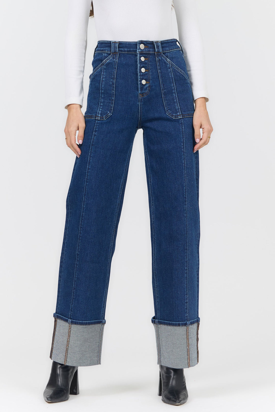 HOLLY HIGH RISE STRAIGHT LEG JEAN NORWOOD