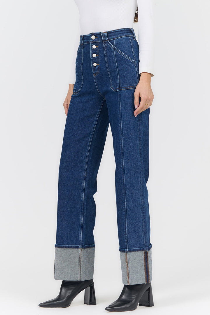 HOLLY HIGH RISE STRAIGHT LEG JEAN NORWOOD