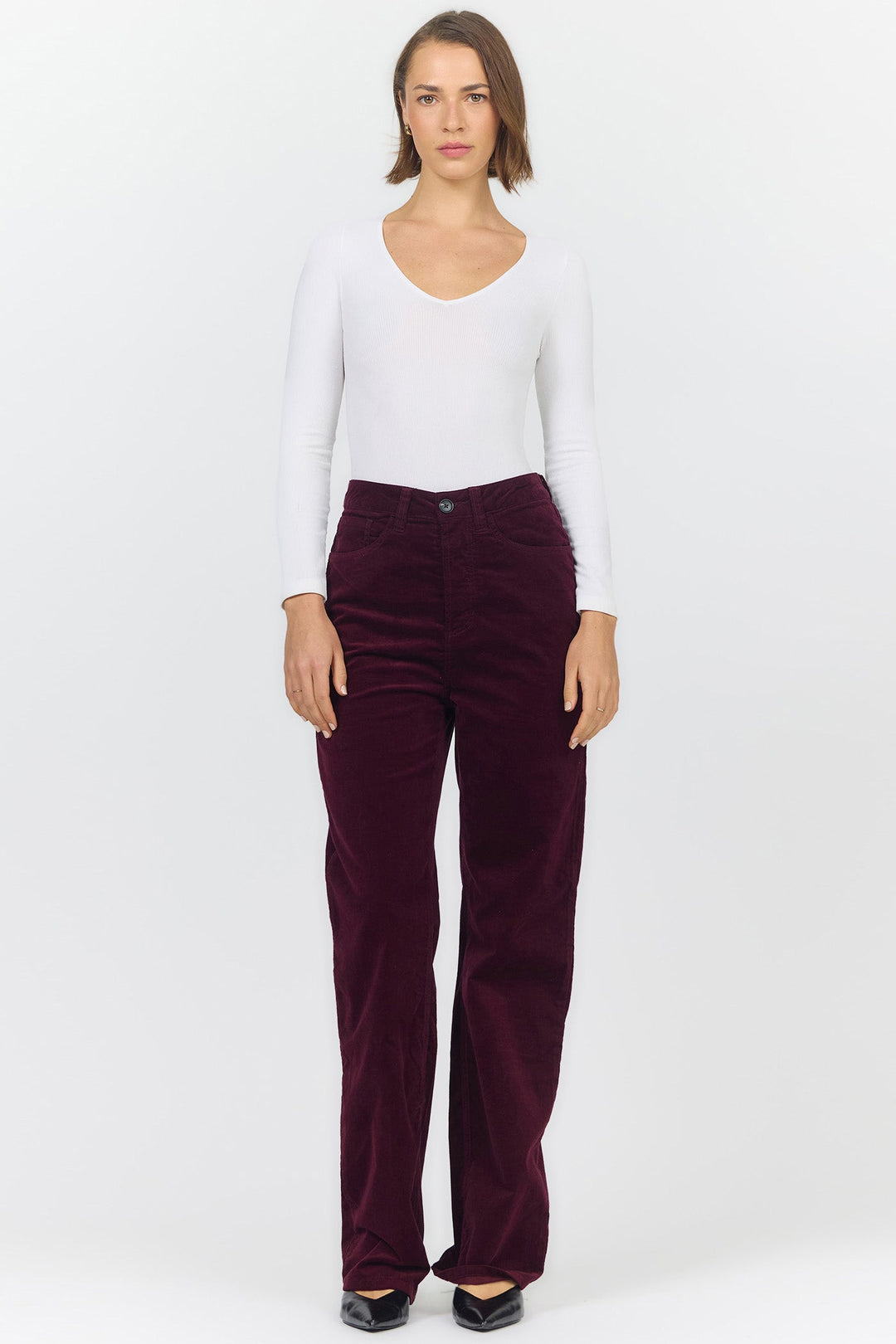 HOLLY HIGH RISE STRAIGHT LEG PANT FIG