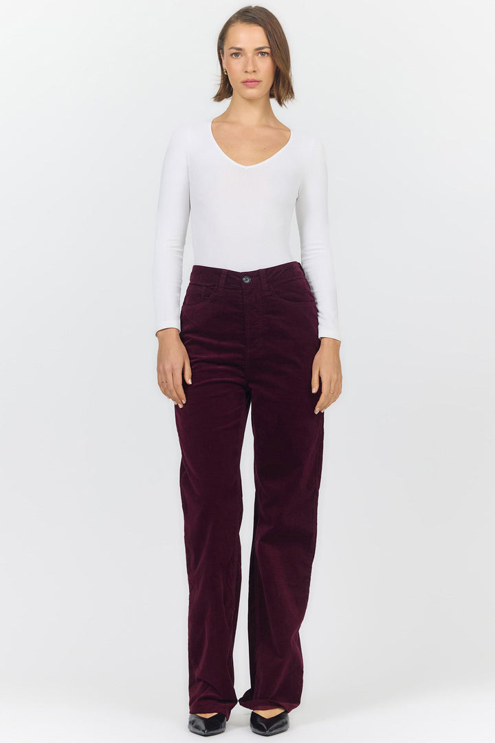 HOLLY HIGH RISE STRAIGHT LEG PANT FIG