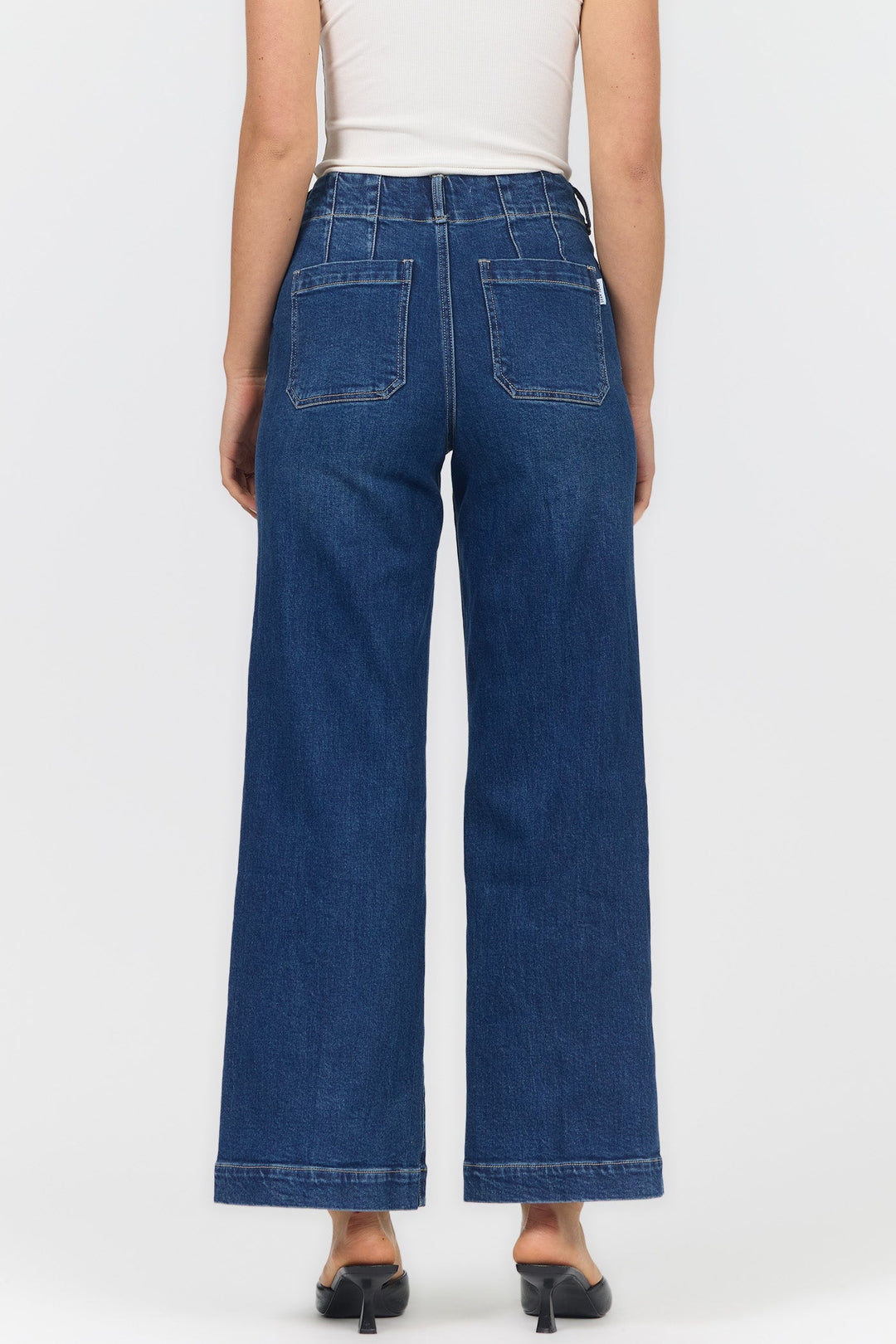 AUDREY HIGH RISE WIDE LEG JEAN FRAWLEY