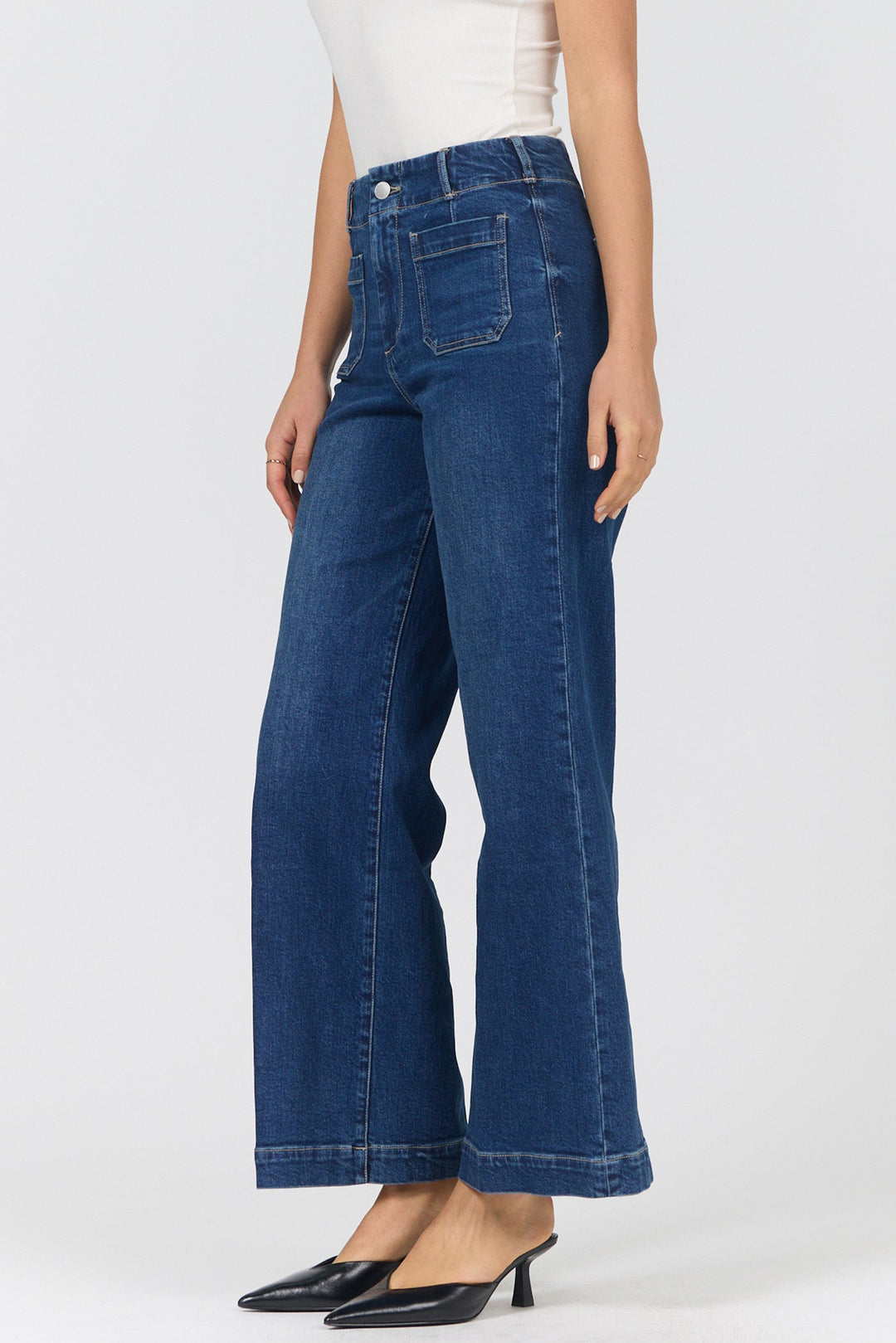 AUDREY HIGH RISE WIDE LEG JEAN FRAWLEY