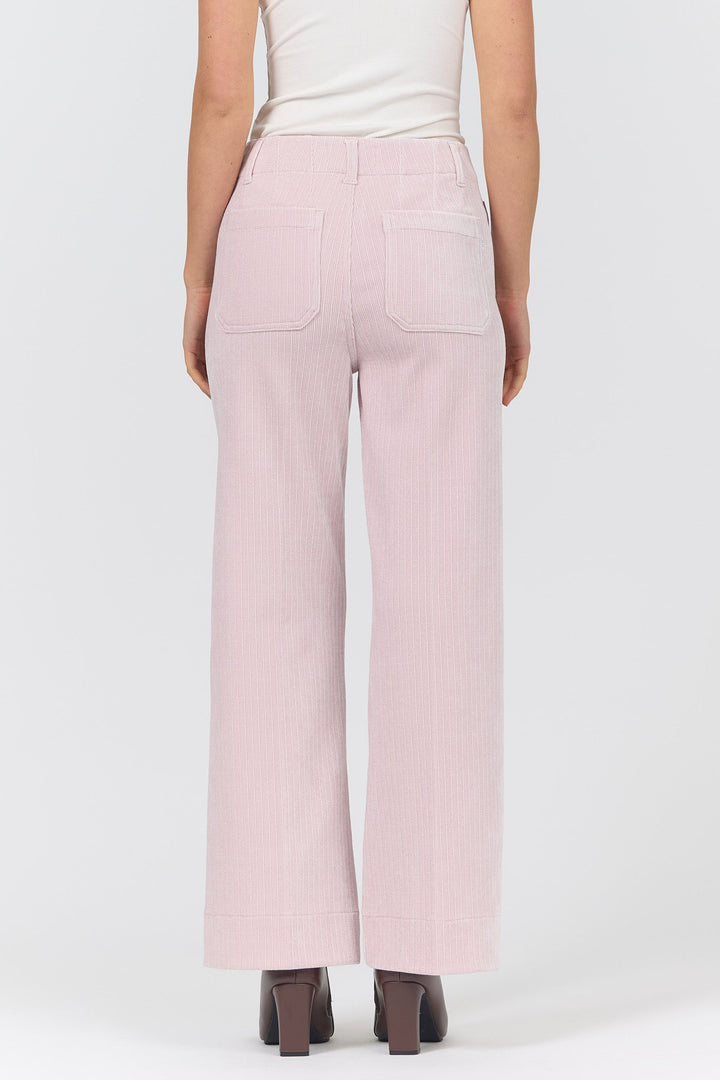 AUDREY HIGH RISE WIDE LEG PANT PALE LILAC