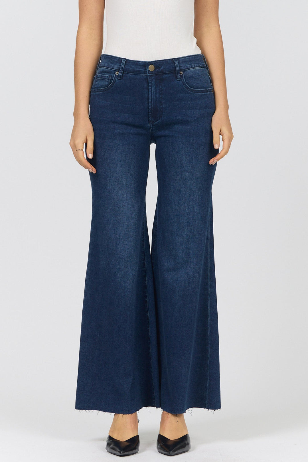 HENDRIX MID RISE WIDE LEG JEAN PRINCESS