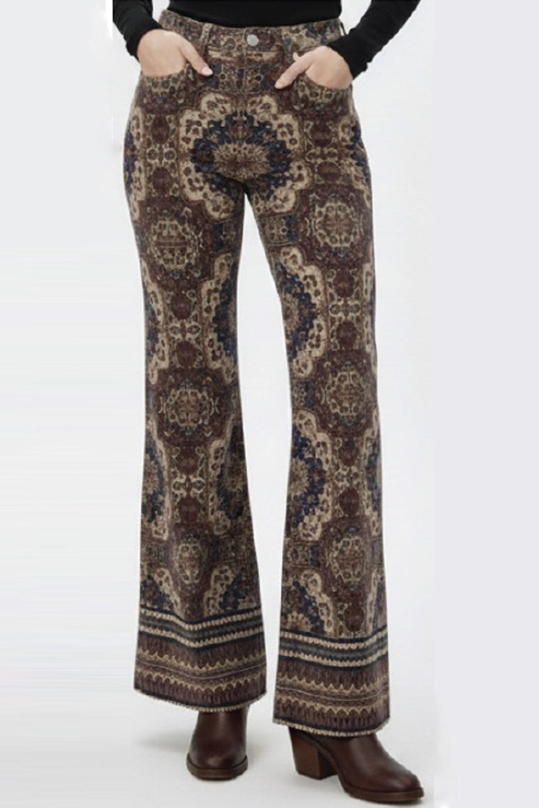 FIONA HIGH RISE WIDE LEG JEAN PERSIAN TAPESTRY