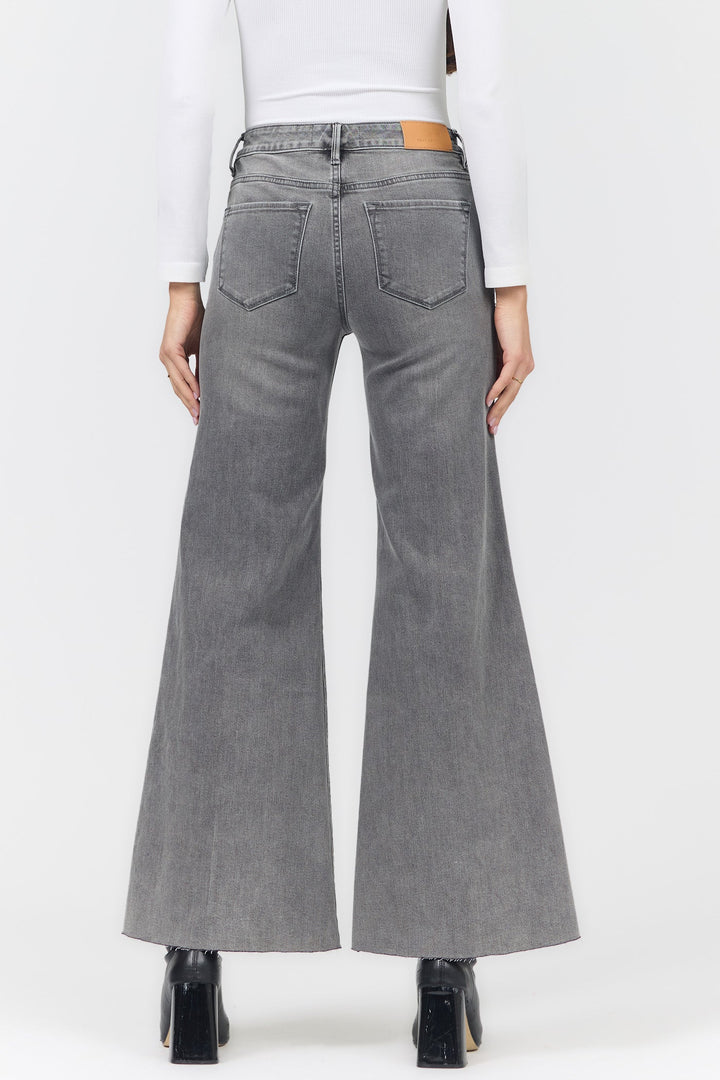 HENDRIX MID RISE WIDE LEG JEAN STONEY LANE
