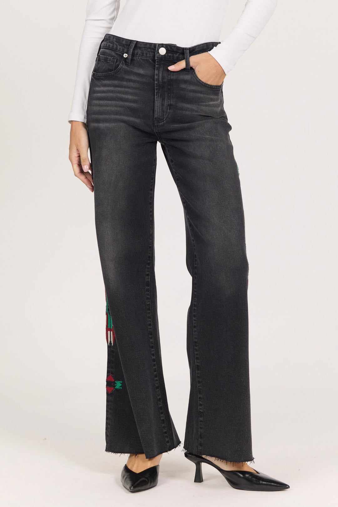 FIONA WIDE LEG JEAN VLACKLEN