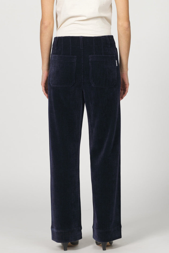 AUDREY HIGH RISE WIDE LEG PANT BLACK IRIS