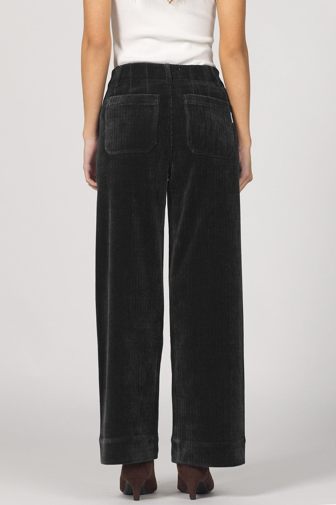 AUDREY HIGH RISE WIDE LEG PANT BLACK