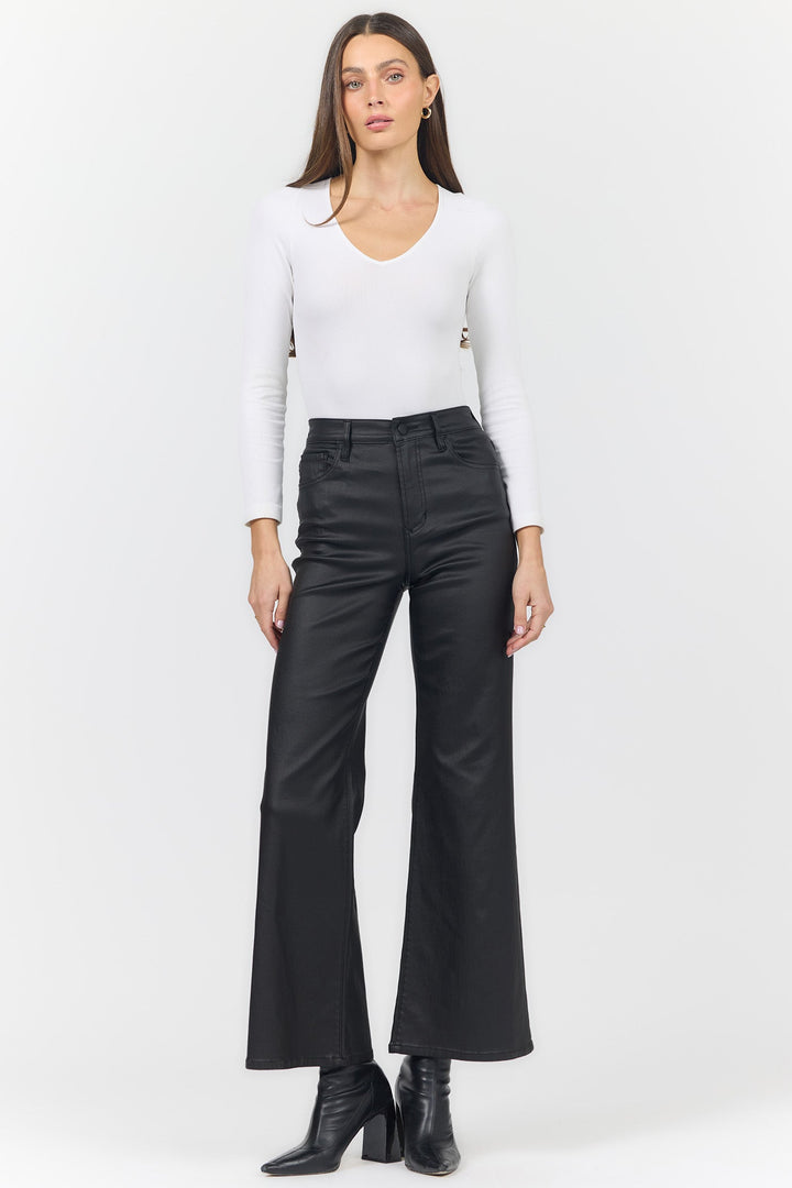 FIONA HIGH RISE WIDE LEG PANT BLACK