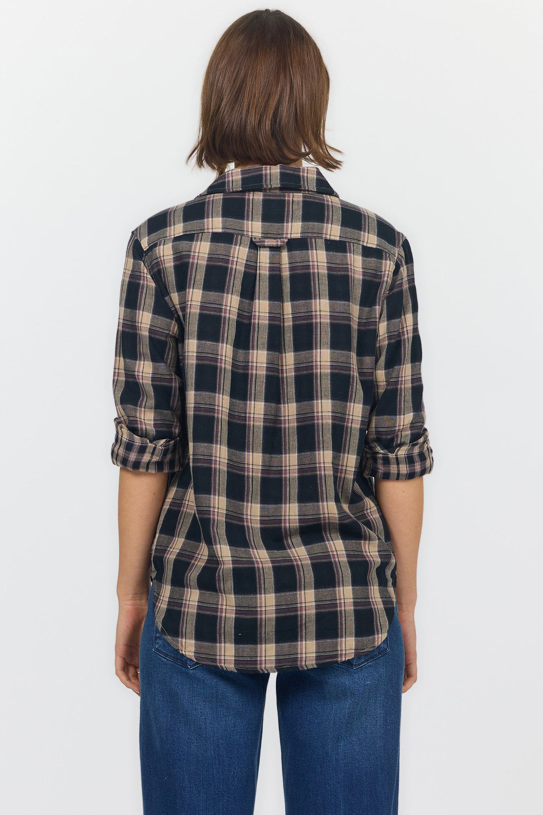 GALINA LONG SLEEVE SHIRTS MIDNIGHT ECLIPSE PLAID