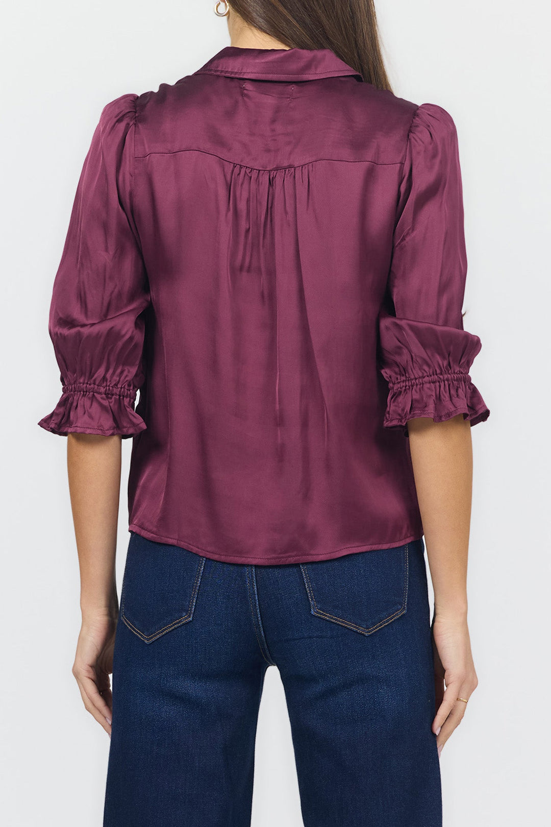 AMALI ELBOW SLEEVE BLOUSE FIG