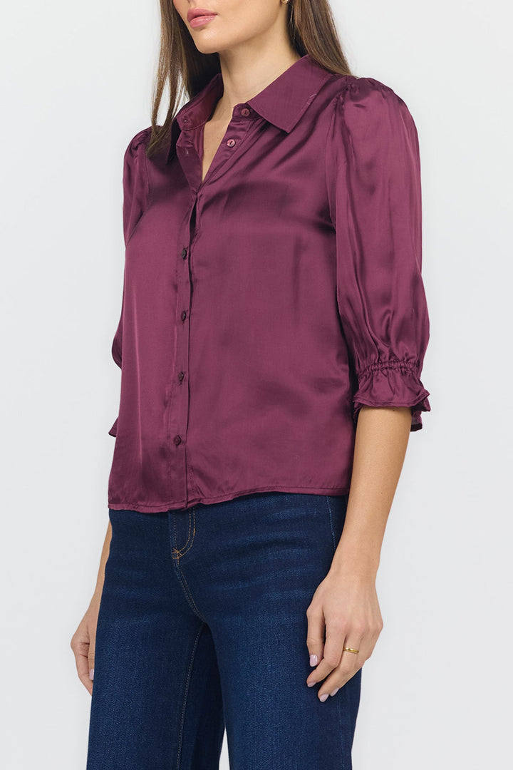 AMALI ELBOW SLEEVE BLOUSE FIG