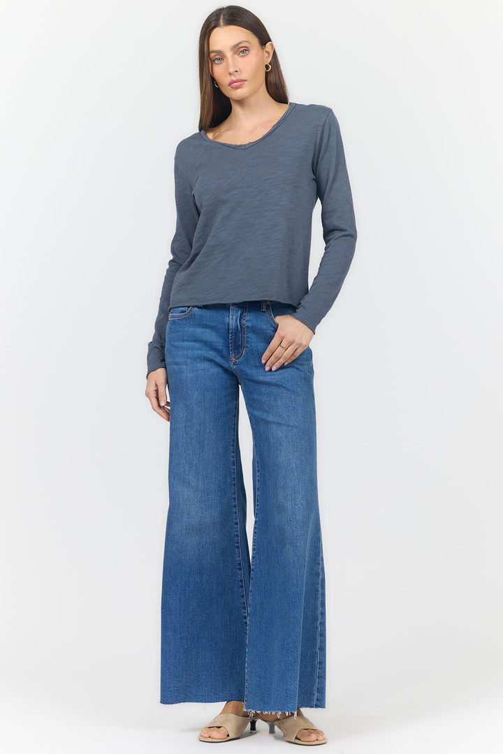 VANYA LONG SLEEVE TEE TURBULENCE