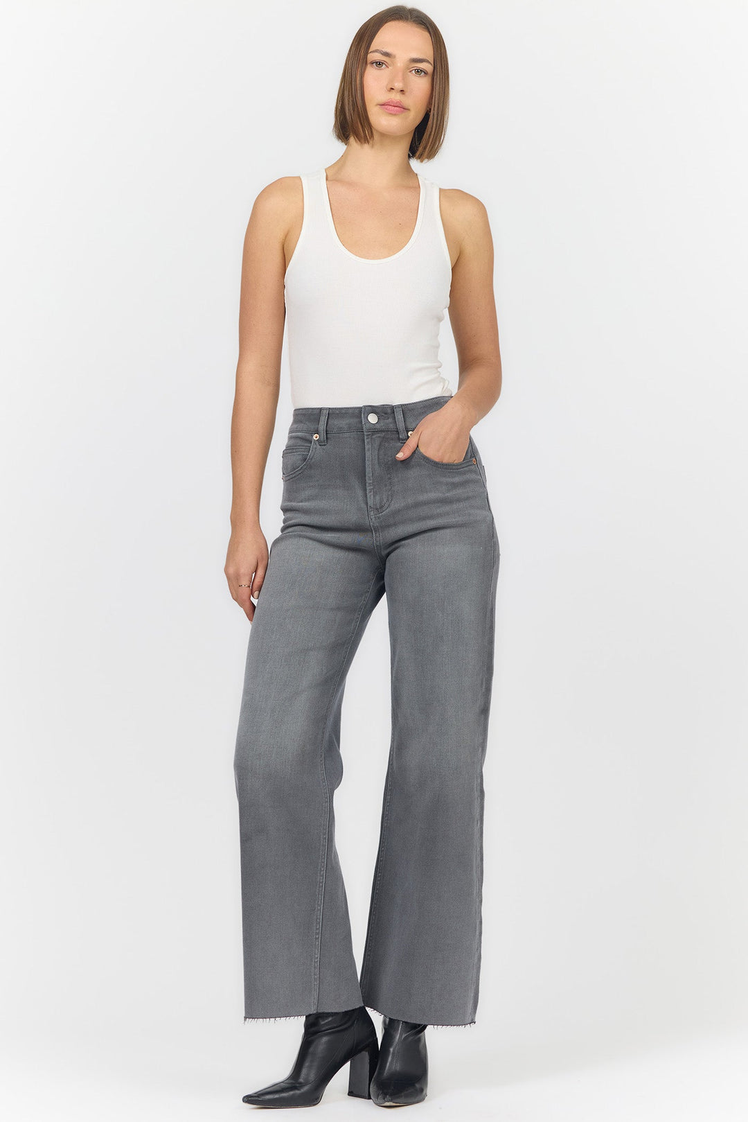 AUDREY WIDE LEG JEAN EMPIRE