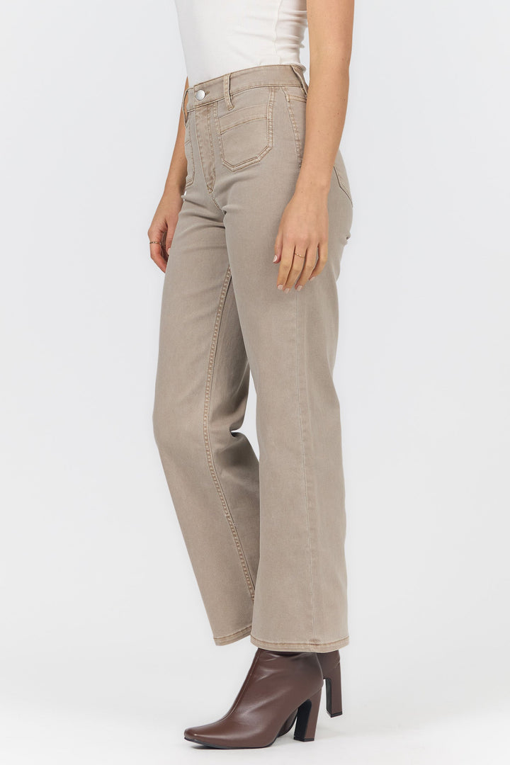 HOLLY STRAIGHT LEG JEAN MINK