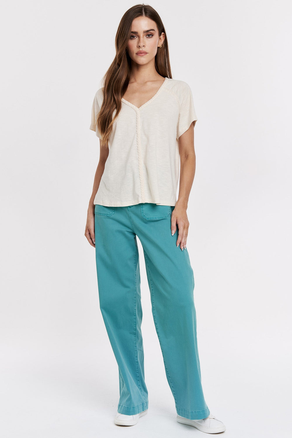 RAYA RAGLAN SLEEVE TEE ALABASTER