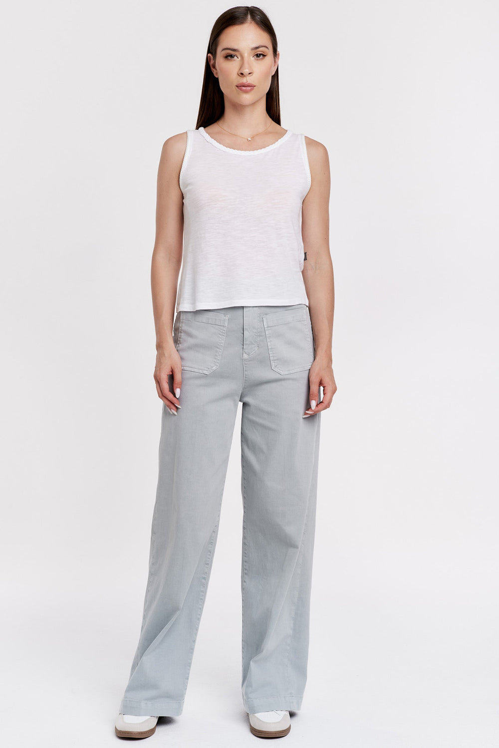 RIA BRAIDED DETAIL TANK WHITE