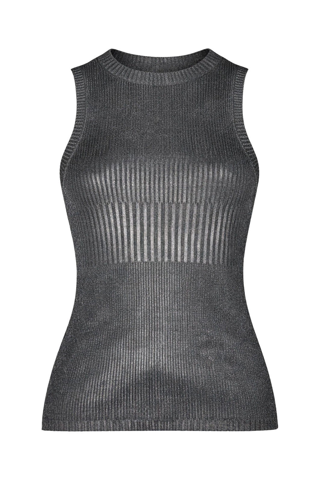 Pamela Tank Gunmetal Foil