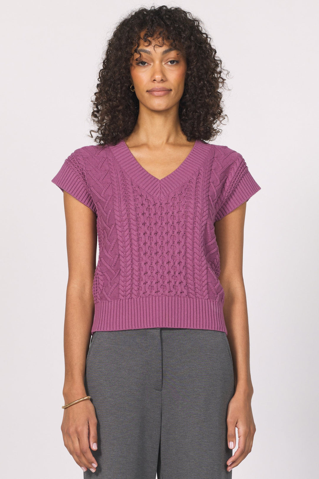 SCOUT CABLE KNIT TOP