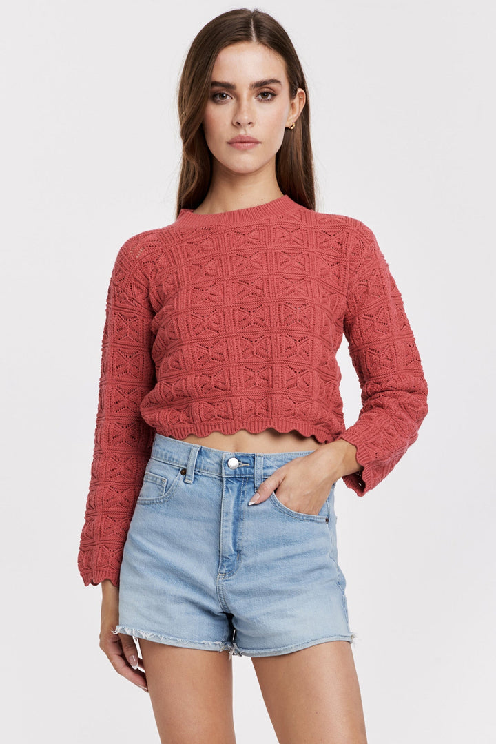 UMA SWEATER DARK CHERRY
